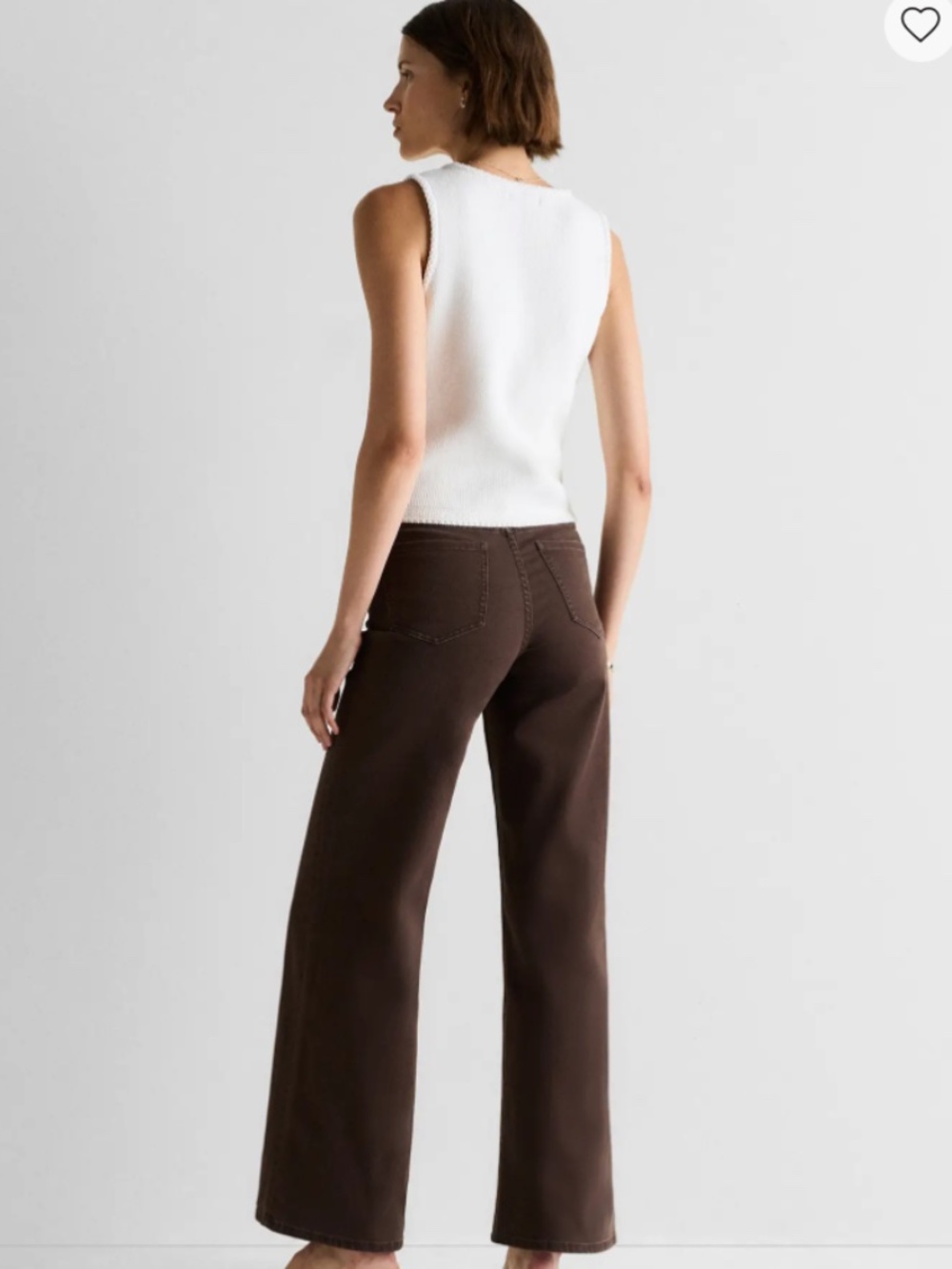 QUINCE Bella Stretch Wide Leg Jeans Size 27 - Picture 7 of 14